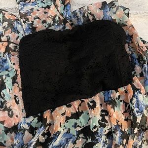 Asymmetrical strapless sundress